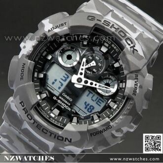 Casio G-Shock Camouflage World time Military Watch GA-100CM-8A, GA100CM