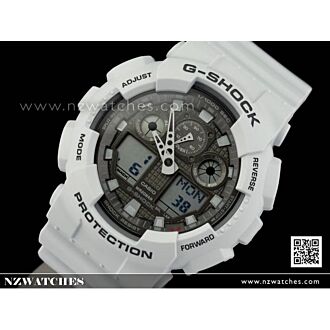 Casio G-Shock 200M Analog Digital Light Gray Watch GA-100LG-8A, GA100LG