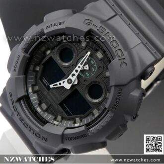 Casio G-Shock Velocity Indicator 200M Alarm Watch GA-100-1A4, GA100