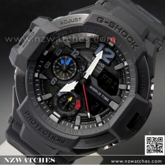 Casio G-Shock GRAVITYMASTER 200M Thermometer Compass Watch GA-1100-1A1, GA1100