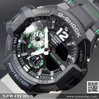 Casio G-Shock GRAVITYMASTER 200M Thermometer Compass Watch GA-1100-1A3, GA1100