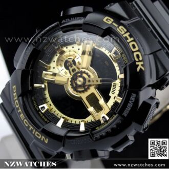 Casio G-Shock Black and Gold Analog Digital Display Watch GA-110GB-1A, GA110GB