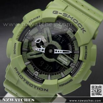 Casio G-Shock 200M Analog Digital Punching Pattern Sport Watch GA-110LP-3A, GA110LP