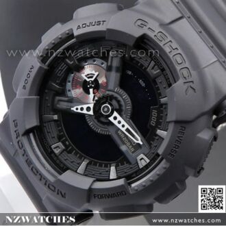 Casio G-Shock All Black Analog Digital Display Watch GA-110-1B, GA110