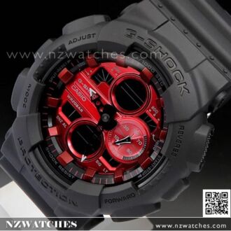 Casio G-Shock Analog Digital Black Red Watch GA-140AR-1A, GA140AR