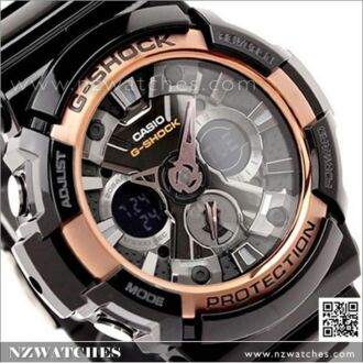 Casio G-Shock Analog Digital Rose Gold World Time Watch GA-200RG-1A.GA200RG