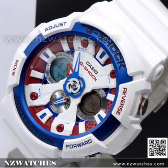 Casio G-Shock White Tricolor Series Limited Watch GA-201TR-7A, GA201TR
