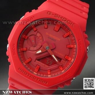 Casio G-Shock Carbon Core Guard All Red Watch GA-2100-4A, GA2100