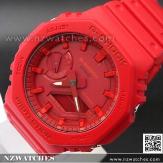 Casio G-Shock Carbon Core Guard All Red Watch GA-2100-4A, GA2100