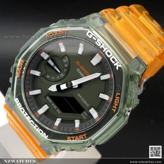 Casio G-Shock HIDDEN COAST Transparent Resin Watch GA-2100HC-4A, GA2100HC