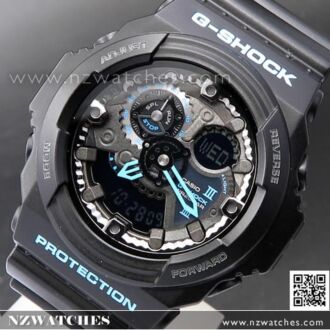 Casio G-Shock Black With Blue 200M Sport Watch GA-300BA-1A, GA300BA