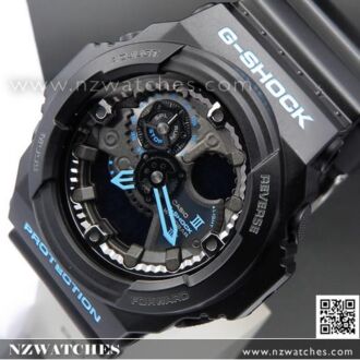 Casio G-Shock Black With Blue 200M Sport Watch GA-300BA-1A, GA300BA