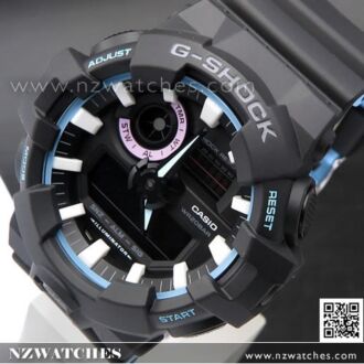Casio G-Shock Analog Digital 200M Super illuminator Sport Watch GA-700-1B, GA700