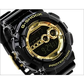 Casio G-shock Garish Black Limited Edition Multi time Watch GD-100GB-1, GD100GB