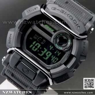 Casio Action Sport Face Protector Flash Alert Military Black Watch GD-400MB-1, GD400MB