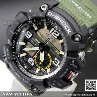 Casio G-Shock Mudmaster Master of G Twin Sensor Sport Watch GG-1000-1A3, GG1000