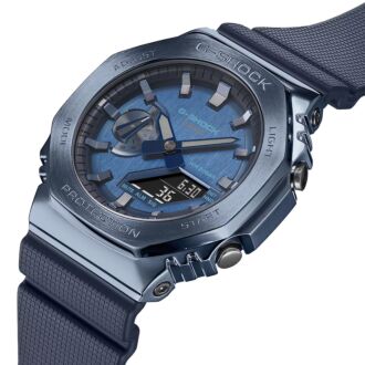 Casio G-Shock G-Steel Metal-Clad Blue Sport Watch GM-2100N-2A