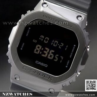 Casio G-Shock Black ion plated Stainless Steel Bezel Watch GM-5600B-1, GM5600B