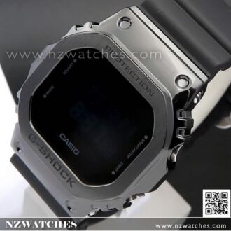 Casio G-Shock Black ion plated Stainless Steel Bezel Watch GM-5600B-1, GM5600B