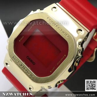 Casio G-Shock Red and Gold Metal Covered Ltd Watch GM-5600CX-4, GM5600CX