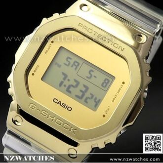 Casio G-SHOCK Metal Covered Gold and Clear White Watch GM-5600SG-9, GM5600SG