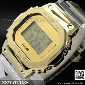 Casio G-SHOCK Metal Covered Gold and Clear White Watch GM-5600SG-9, GM5600SG
