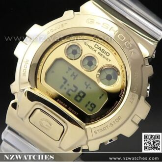 Casio G-Shock Metal Covered GOLD Clear Semi-Transparent Watch GM-6900SG-9, GM6900SG