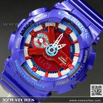 Casio G-SHOCK S-Series World time Purple Blue Unisex Watch GMA-S110HC-2A, GMAS110HC