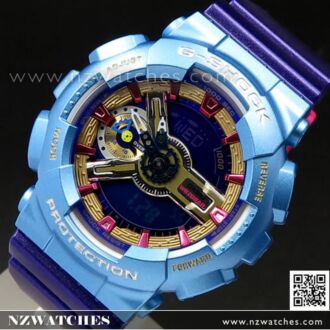 Casio G-SHOCK S-Series World time Purple Blue Unisex Watch GMA-S110HC-6A, GMAS110HC