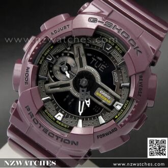 Casio G-Shock S Series Rose Motif Band Ladies Watch GMA-S110F-7A, GMAS110F