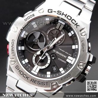Casio G-Shock G-Steel Tough Solar Bluetooth Watch GST-B100D-1A, GSTB100D