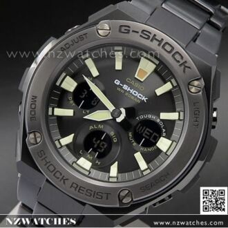 Casio G-Shock G-STEEL Analog Digital Solar All Black Sport Watch GST-S130BD-1A, GSTS130BD