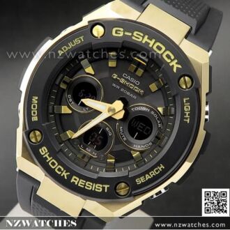 Casio G-Shock Analog Digital Solar Black Blue Sport Watch GST-S300G-1A9, GSTS300G