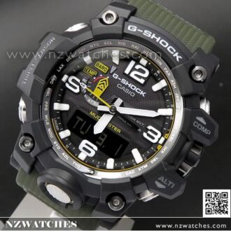 Casio G-Shock MUDMASTER Triple Sensor Solar Multiband 6 Watch GWG-1000-1A3, GWG1000