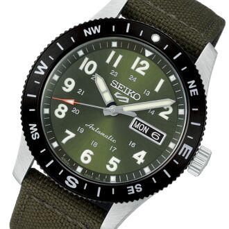 Seiko 5 Sports Field Series Green Nylon Strap Watch HDB008K1