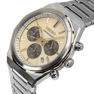 Seiko Conceptual Chronograph 40 mm Gold Dial New Watch HGK001P1, HGK001