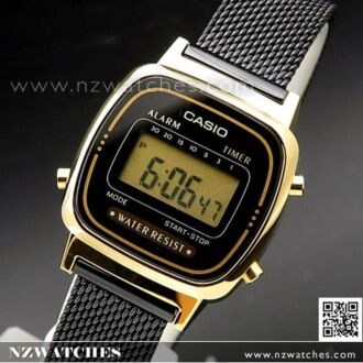 Casio Vintage Digital Mesh Band Ladies Watch LA670WEMB-1, LA670WEMB