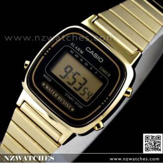 Casio Retro Gold Tone Digital Ladies Watches LA670WGA-1DF