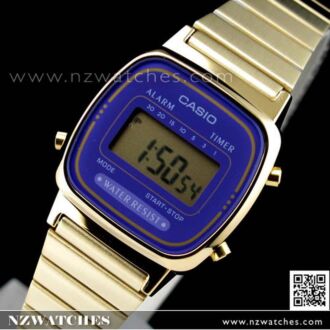 Casio Retro Gold Tone Digital Ladies Watches LA670WGA-6DF