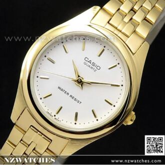 Casio Quartz Gold Plated Stainless Steel Ladies Watch LTP-1130N-1A, LTP1130N