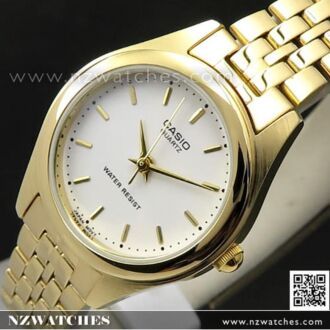 Casio Quartz Gold Plated Stainless Steel Ladies Watch LTP-1130N-1A, LTP1130N