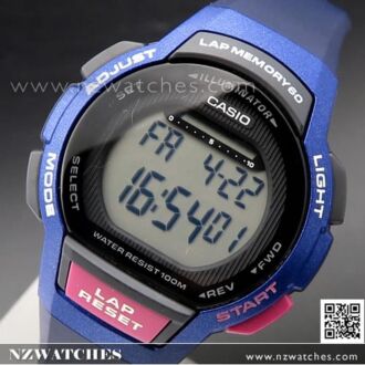 Casio Stopwatch Alarm Ladies Digital Watch LWS-1000H-2AV, LWS1000H