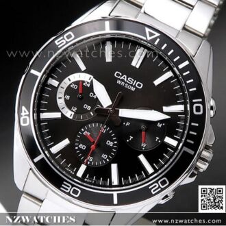 Casio Date Day 24 Hour Indicator Analog Mens Watch MTD-320D-1AV, MTD320D