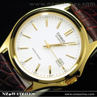 Casio Men's Watches Fashion Leather Gold MTP-1183Q-7ADF