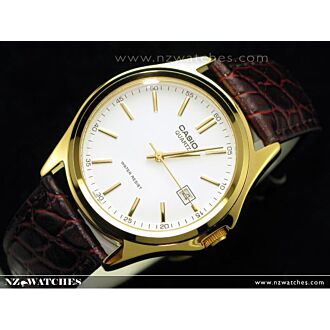 Casio Men's Watches Fashion Leather Gold MTP-1183Q-7ADF