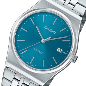 Casio Unisex Stainless Steel Blue Dial Quartz Watch MTP-B145D-2A2, MTPB145D