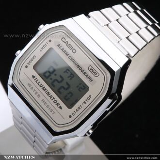 Casio Vintage Retro style Unisex Digital Watch A168WA-1, A-168WA