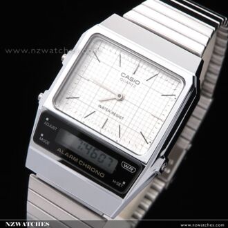 Casio Vintage Analog Digital White Dial Unisex Watch AQ-800E-7A