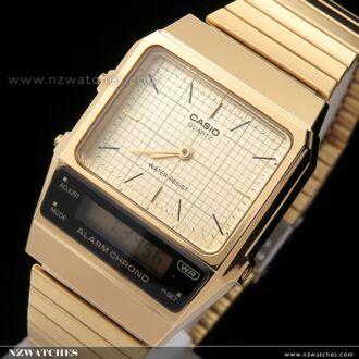 Casio Vintage Analog Digital Gold Unisex Watch AQ-800EG-9A