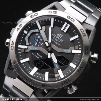Casio Edifice Solar Gray Stainless Steel Band Watch ECB-2000DC-1A